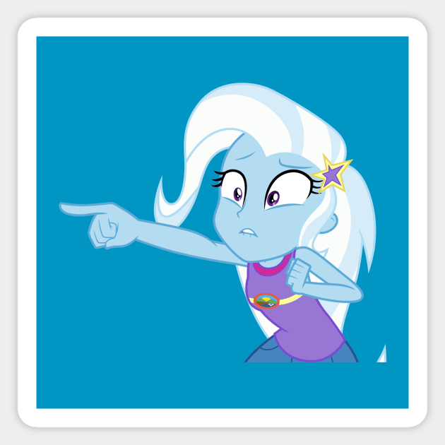 Camper Trixie pointing Sticker by CloudyGlow